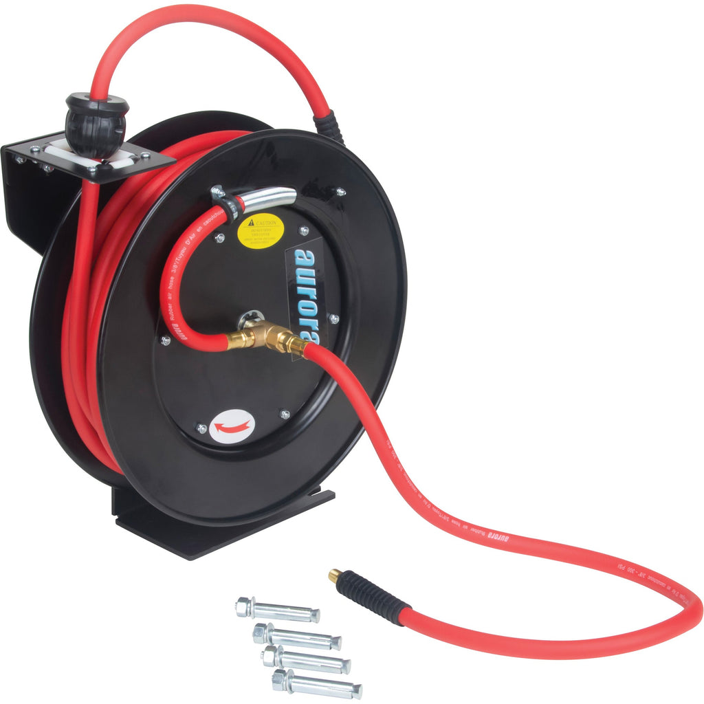 Hose Reel, Air/Water, 3/8" x 50', Single Hose, 300 psi