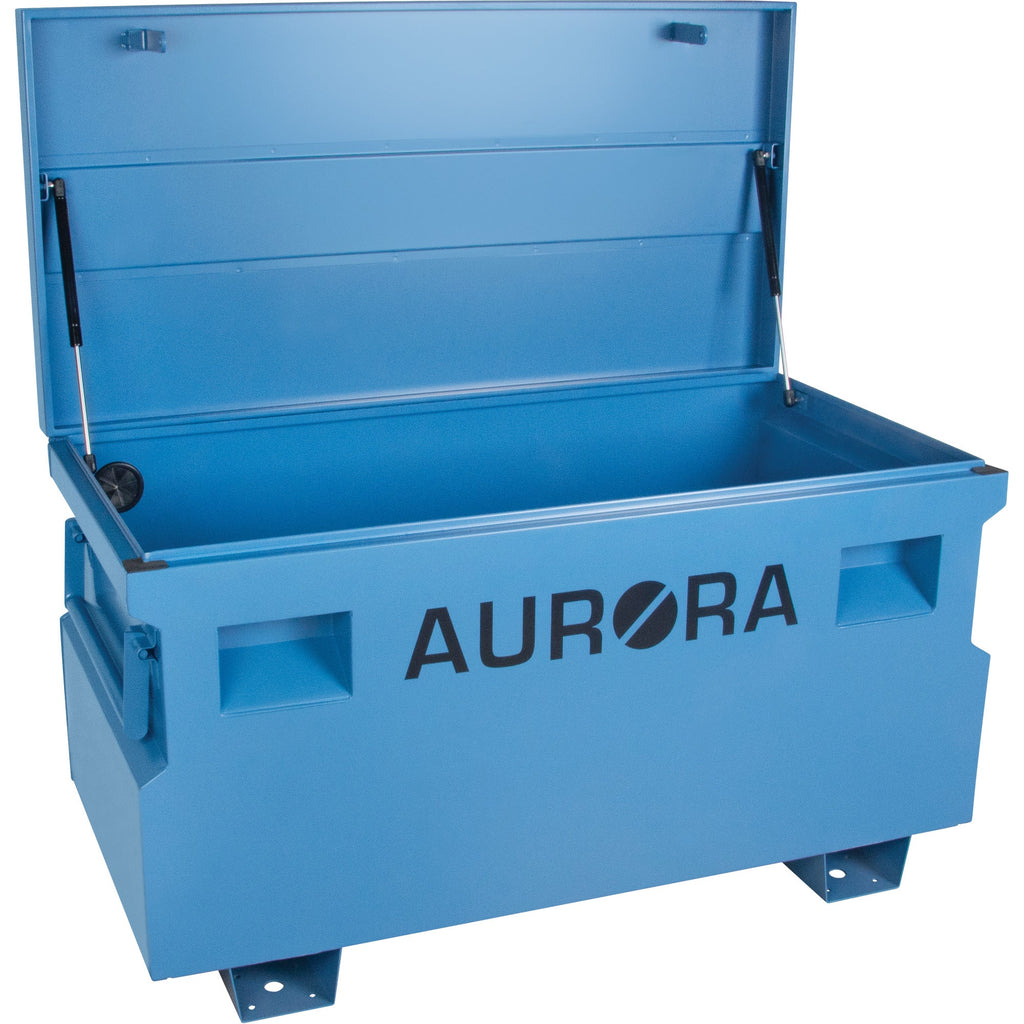Jobsite Tool Box, 48" x 24" x 27-3/5", Steel, Blue