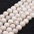 White Crazy Lace Agate Gemstone Bead